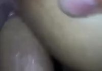 Finger in ass   dick in mouth and pussy