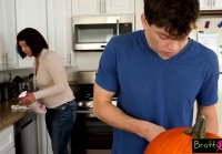 Bratty Sis   Step Brother Fucks Step Sister right next to Mom