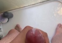 I love to jerk off while bathing