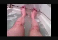 Private Video     bodybuilder takes a bath