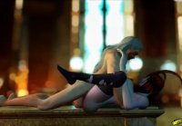 Witcher and Succubus (animation 3D SFM) monstrous dick