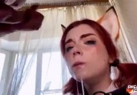 Deep Slobbery Blowjob from Sweetie Fox in School Uniform