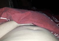 Guy films cock jerking in first person in bed