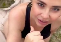 Cute chubby fucks outdoors