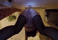 Pawg wall mounted anal dildo