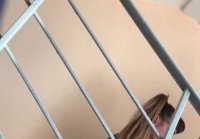 Blowjob on stairs