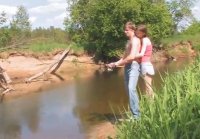 Follada a adolescente en pescando y cam en la boca