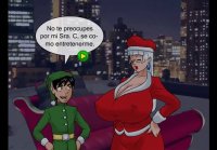 La señora Santa se folla a los elfos en Navidad