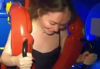 The titties are just begging to jump out on the ride