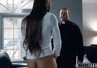 Pure taboo priest convinces teen 2 give her anal virginity