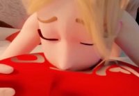 Sexual adventures of a cartoon 3D blonde beauty