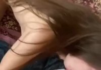 The girl experimented throat blowjob and gave it in the pussy