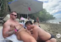 How I fuck a Ukrainian fag on the beach