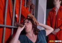 Busty Mom Maggie Green Takes Two BBCs in a Jail